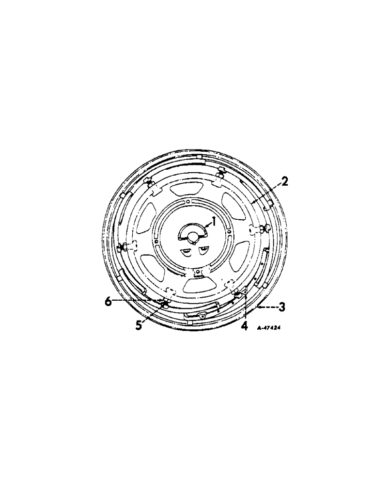 Схема запчастей Case IH 544 - (L-11[1]) - WHEELS AND WHEEL WEIGHTS, POWER ADJUSTED REAR WHEELS, FARMALL TRACTORS, INTL ROW CROP TRACTORS Wheels & Wheel Weights