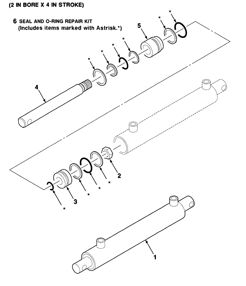 Схема запчастей Case IH 8880 - (8-12) - HYDRAULIC CYLINDER ASSEMBLY (35) - HYDRAULIC SYSTEMS