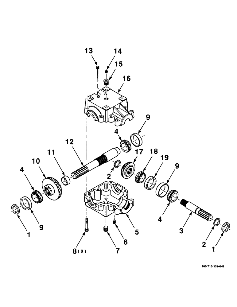 Схема запчастей Case IH 8465 - (2-12) - GEARBOX ASSEMBLY, 700710131 GEARBOX ASSEMBLY COMPLETE Driveline