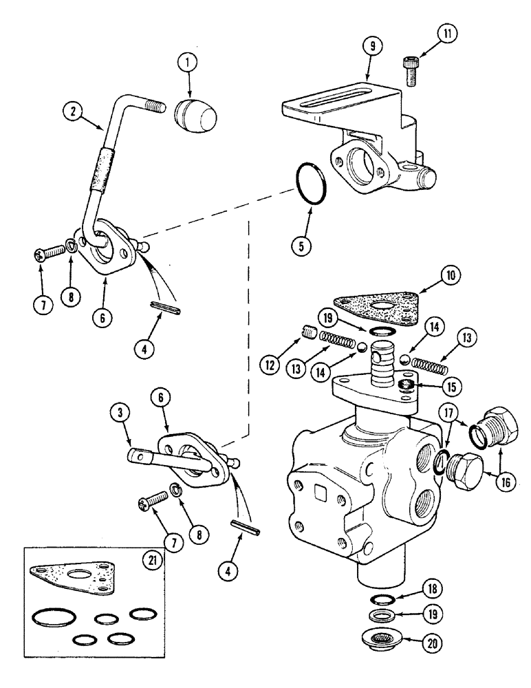 Схема запчастей Case IH 1494 - (8-324) - THREE-WAY VALVE ASSEMBLY, NOT NORTH AMERICA (08) - HYDRAULICS