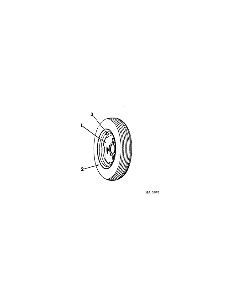 Схема запчастей Case IH 230 - (15-2[A]) - WHEELS AND TRACTION, WHEEL - REAR (SINGLE CASTER) Wheels & Traction