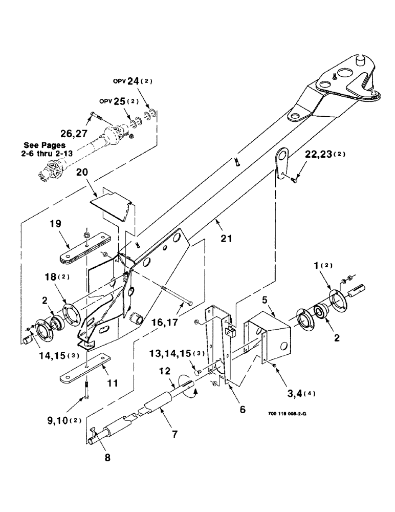 Схема запчастей Case IH 8340 - (2-04) - PRIMARY DRIVE ASSEMBLY, S.N. CFH0041682 AND LATER (31) - IMPLEMENT POWER TAKE OFF