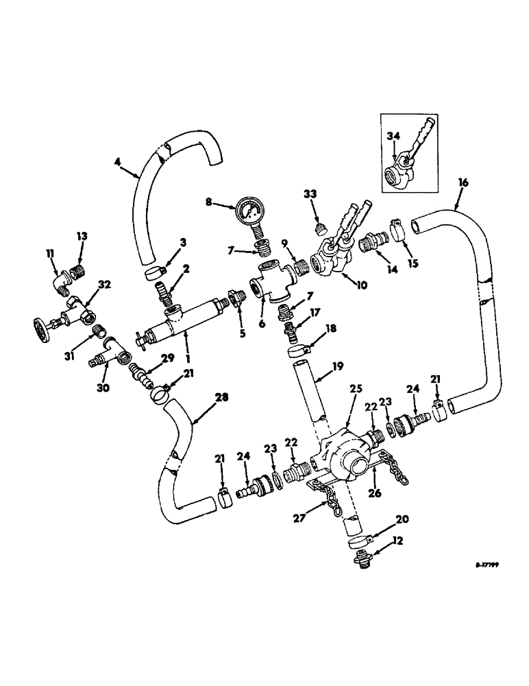 Схема запчастей Case IH LIQUID - (C-05) - LIQUID CHEMICAL FERTILIZERS, CONTROL VALVES, PUMP AND CONNECTIONS, 1968 TO 1970 