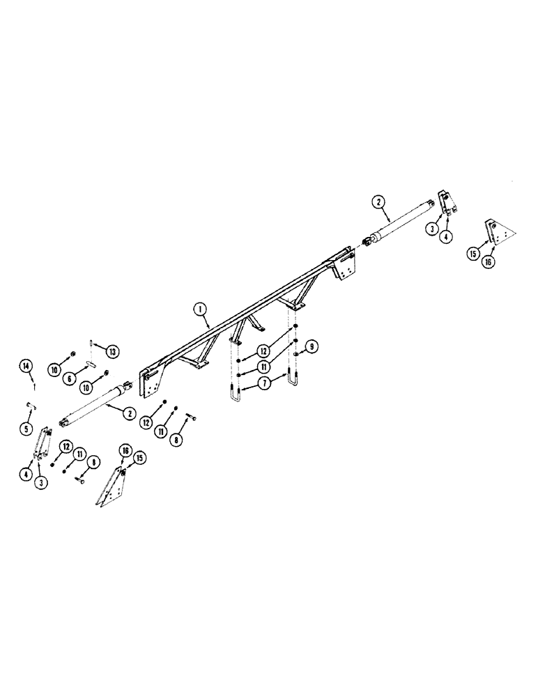 Схема запчастей Case IH 8100 - (9B-30) - WING LIFT, 25 THRU 35 AND 31 THRU 41 FOOT (09) - CHASSIS/ATTACHMENTS