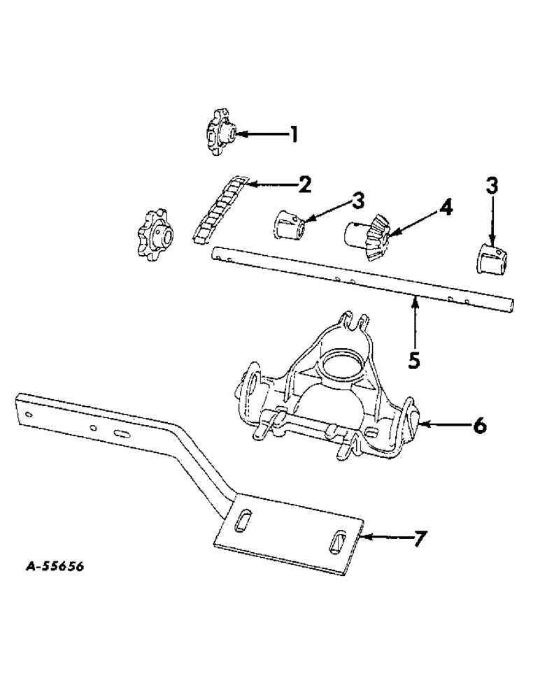 Схема запчастей Case IH 426 - (AK-04) - HOPPER BRACKET AND FRAME EXTENSION 