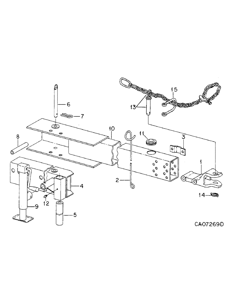 Схема запчастей Case IH 800 - (04-03) - HITCH, FOLDING HITCH AND CONNECTIONS, UNITS C, D, E, M, S AND T (04) - ELECTRICAL SYSTEMS