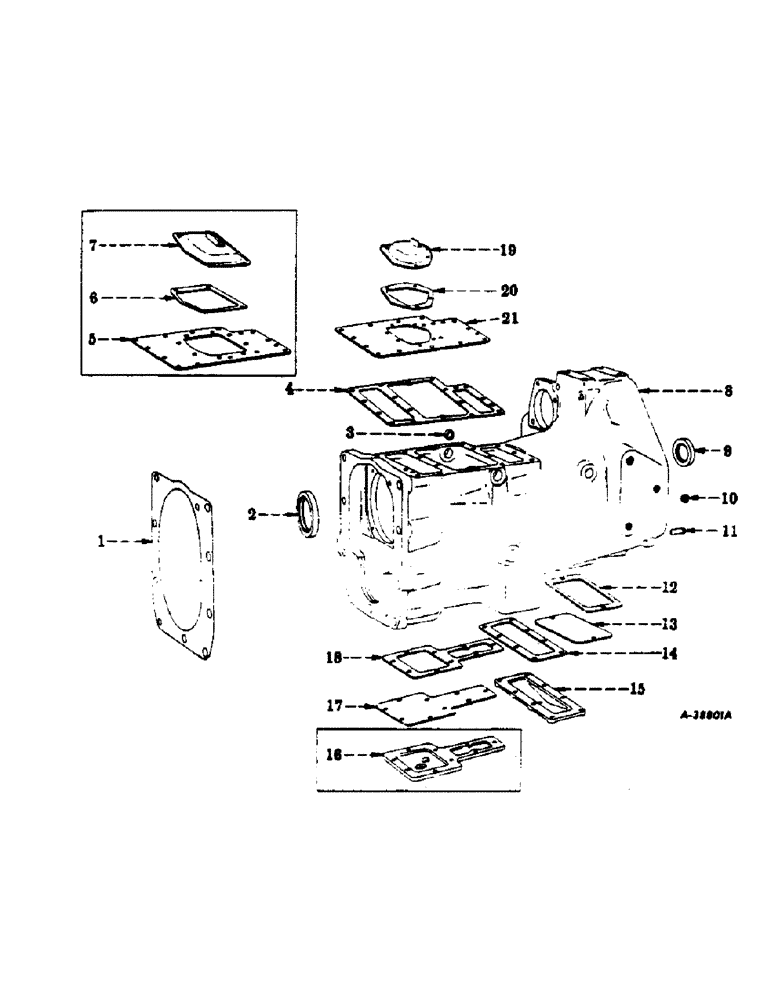 Схема запчастей Case IH 300 - (192) - CHASSIS, CLUTCH HOUSING AND COVERS (12) - CHASSIS