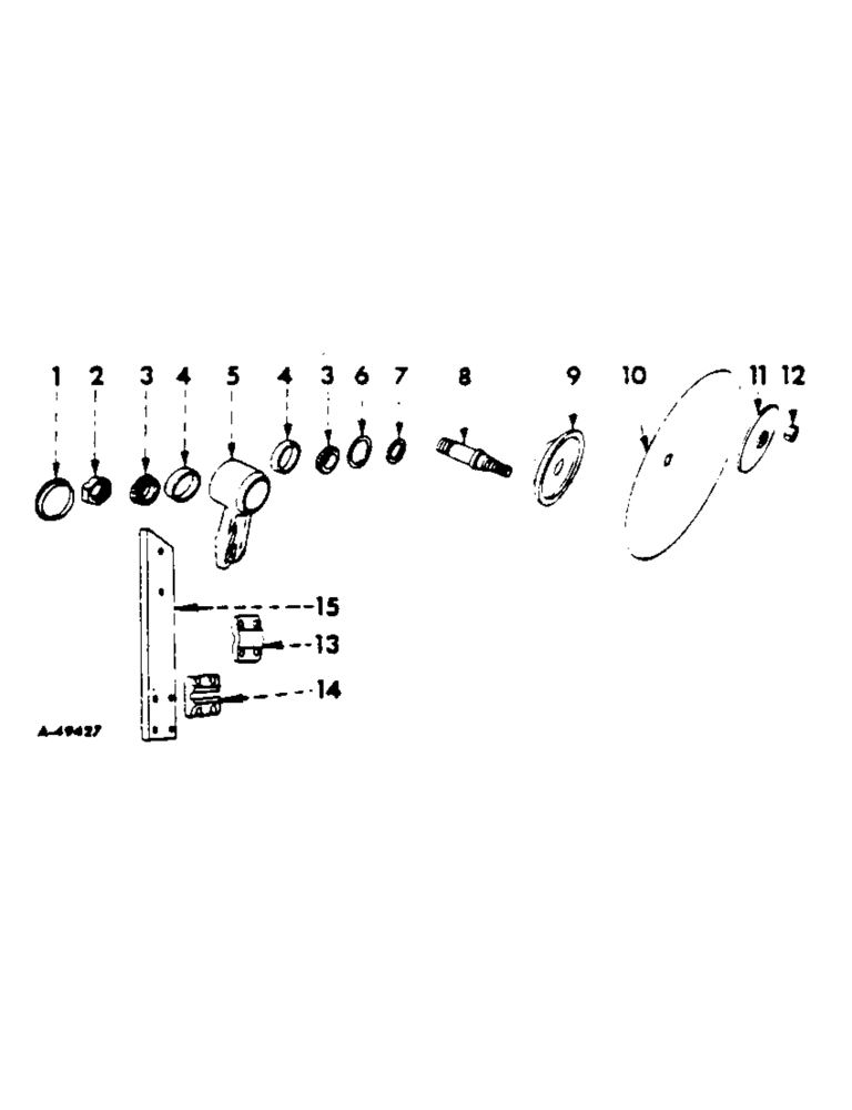 Схема запчастей Case IH 412 - (U-09) - DISK COLTERS JOINTERS, ONE PER FURROW 