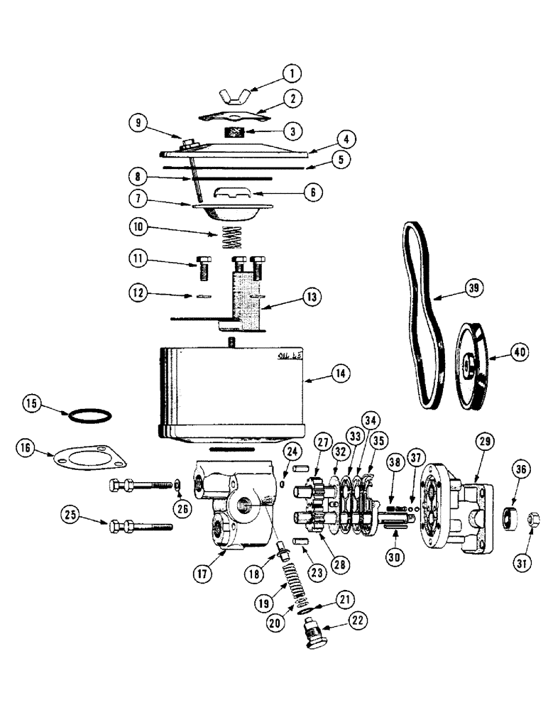 Схема запчастей Case IH 856 - (26) - F49385 HYDRAULIC PUMP 