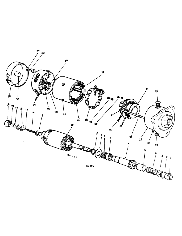 Схема запчастей Case IH 364 - (6-62) - ATTACHMENTS, STARTER MOTOR, COLD STARTING ATTACHMENT Attachments