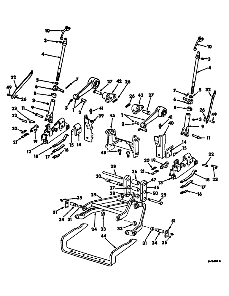 Схема запчастей Case IH 656 - (K-04) - DRAWBARS AND HITCHES, TWO POINT FAST HITCH Drawbars & Hitches