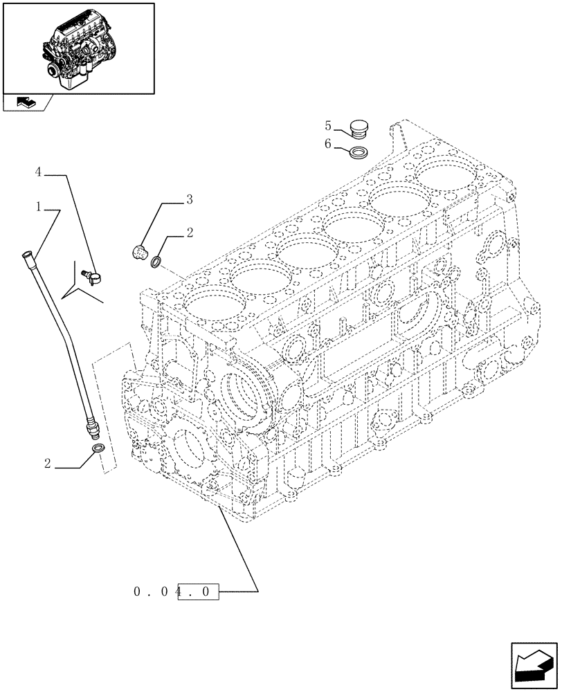 Схема запчастей Case IH F3CE0684A E001 - (0.27.0) - OIL LEVEL CHECK (504088835-504236504) 