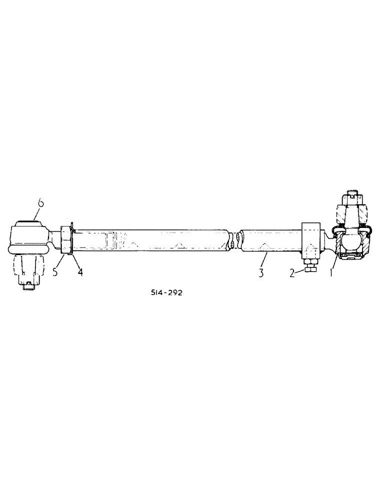 Схема запчастей Case IH 484 - (14-08) - SUSPENSION, TIE ROD ASSY, ADJUSTABLE FRONT AXLE, STRAIGHT Suspension