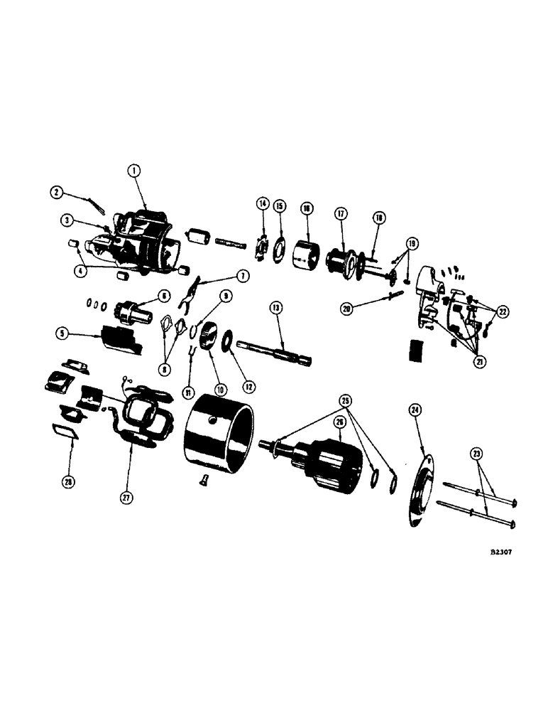 Схема запчастей Case IH 1060 - (362) - STARTING MOTOR, CHRYSLER H-318 AND LH-318 ENGINES (10) - ENGINE