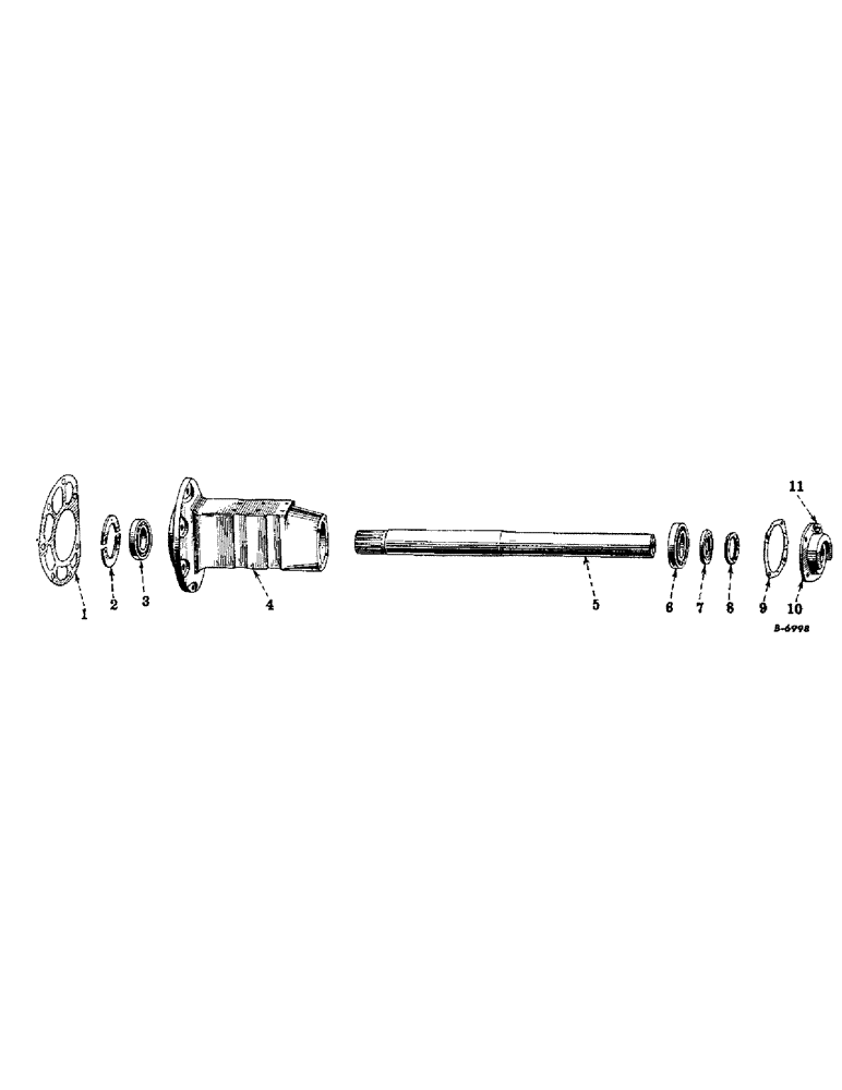 Схема запчастей Case IH FARMALL MD - (231) - CHASSIS, REAR AXLE, "M" AND "MD" (12) - CHASSIS