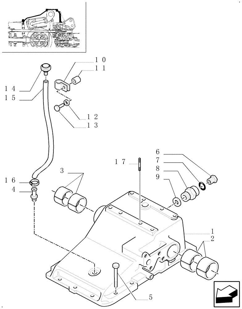 Схема запчастей Case IH MXM155 - (1.82.0) - LIFTER, HOUSING AND COVERS (07) - HYDRAULIC SYSTEM