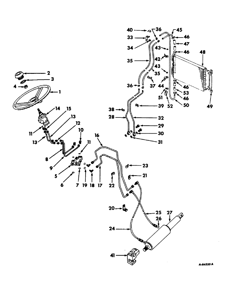 Схема запчастей Case IH 1256 - (J-06) - STEERING MECHANISM, POWER STEERING, INTERNATIONAL TRACTORS Steering Mechanism