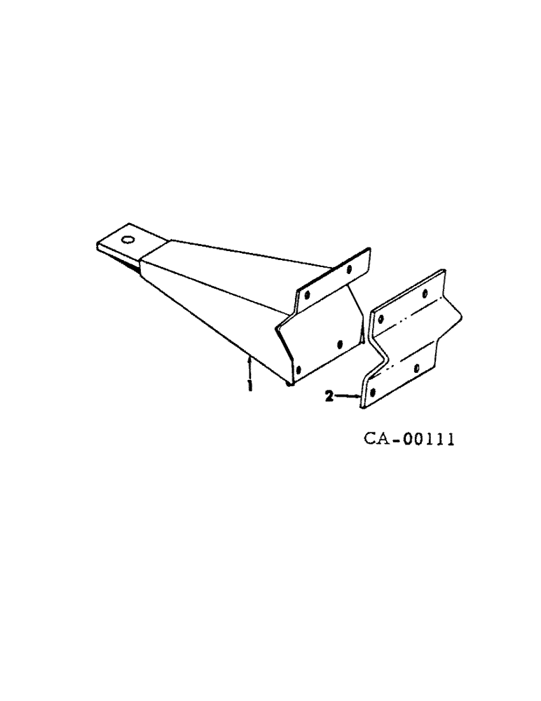 Схема запчастей Case IH 40 - (B-09[A]) - REAR DISK HITCH ATTACHMENT 