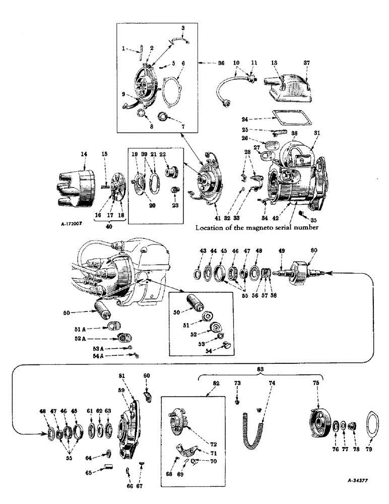 Схема запчастей Case IH FARMALL MD - (091) - ELECTRICAL SYSTEM, CARBURETED ENGINE, MAGNETO, INTERNATIONAL TYPE H-4 (06) - ELECTRICAL SYSTEMS