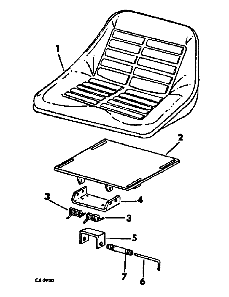 Схема запчастей Case IH 574 - (13-10) - SUPERSTRUCTURE, BACKHOE SEAT AND SEAT SUPPORT (05) - SUPERSTRUCTURE