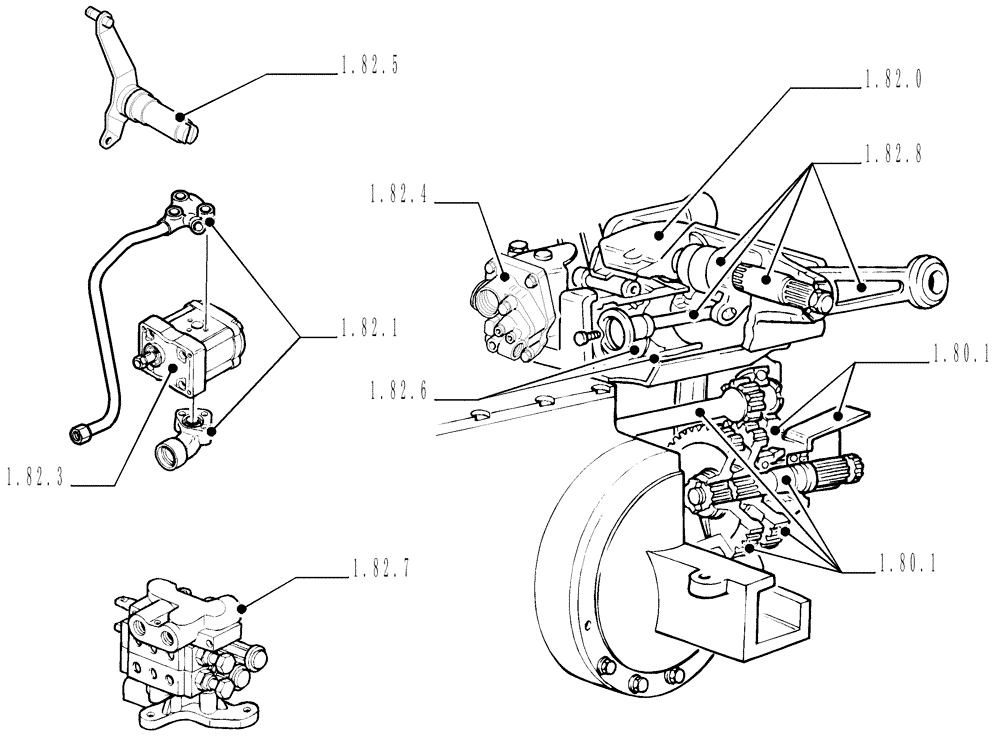 Схема запчастей Case IH JX1060C - (SEC. 07) - HYDRAULICS (00) - GENERAL