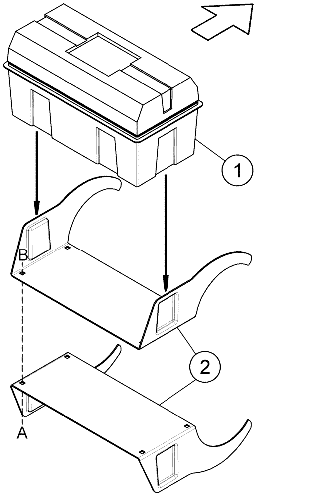 Схема запчастей Case IH 2062 - (09-31) - TOOL BOX (03) - CHASSIS/MOUNTED EQUIPMENT