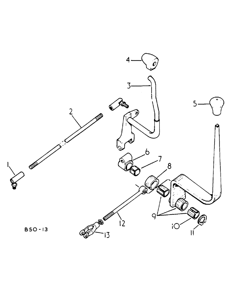 Схема запчастей Case IH 784 - (07-074) - TRANSMISSION CONTROLS, FORWARD AND REVERSE, 784 (04) - Drive Train