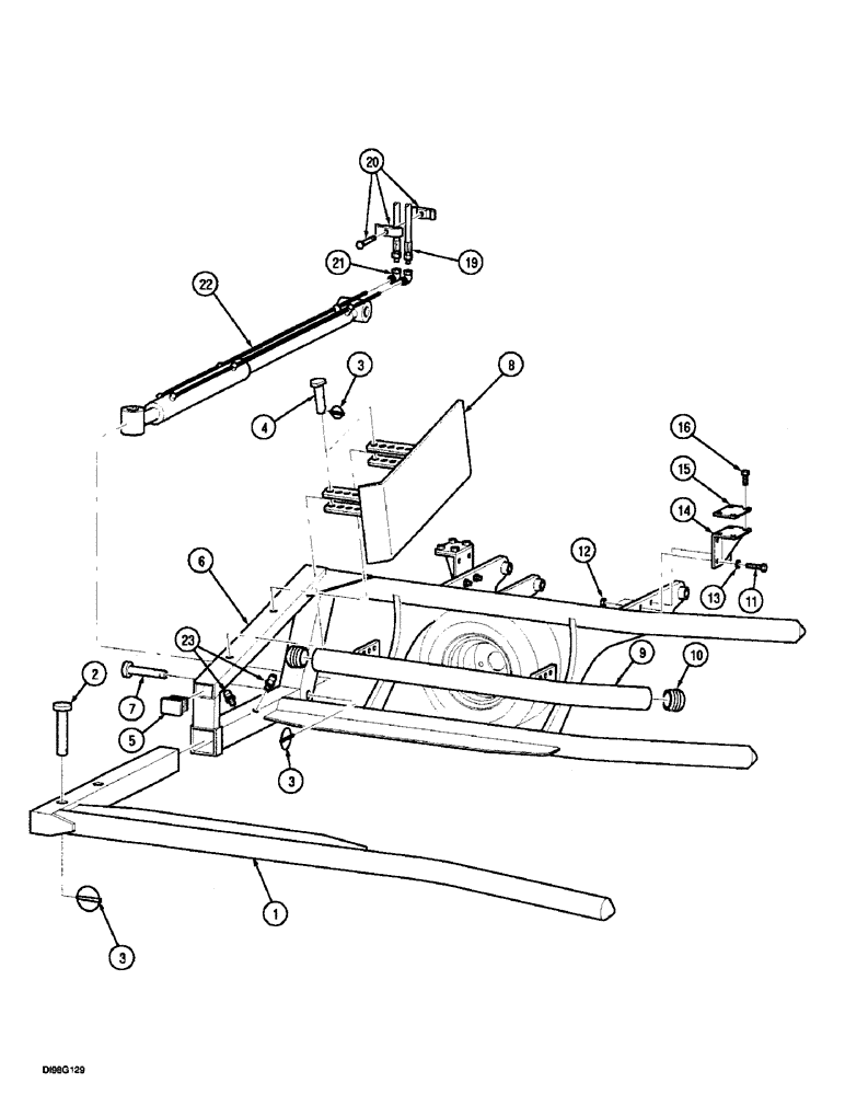 Схема запчастей Case IH 8650 - (2-84) - LIFT ARM, 8650 