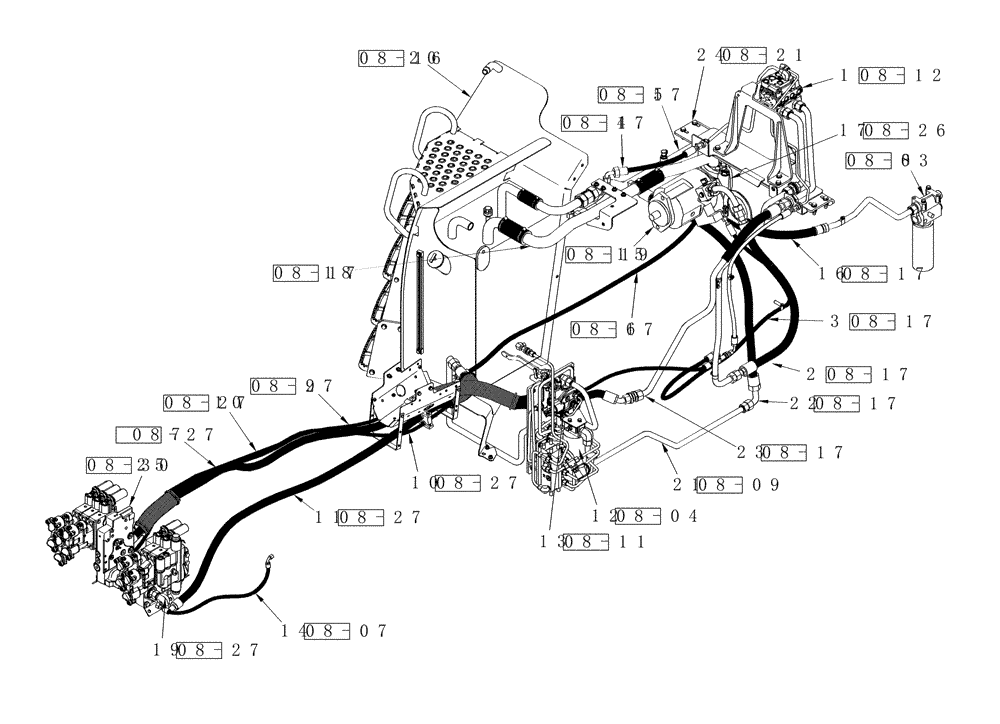 Схема запчастей Case IH STEIGER 335 - (01A-12) - CHARGE PUMP AND AUXILIARY REMOTE CIRCUIT WITH STANDARD HYDRAULICS (00) - PICTORIAL INDEX