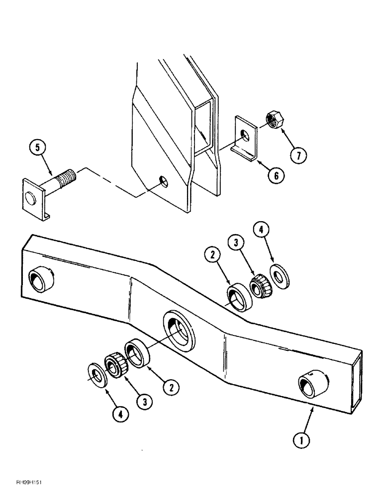 Схема запчастей Case IH 6650 - (9-14) - AXLE ASSEMBLY WALKING BEAM, 13 FOOT 9 INCH FRAME, 16 FOOT 3 INCH FRAME (09) - CHASSIS/ATTACHMENTS