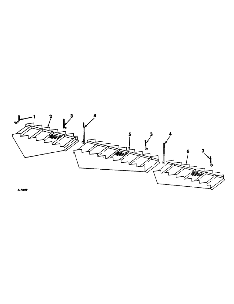 Схема запчастей Case IH 303 - (269) - STRAW RACK COVER GRILLE, SERIAL NO. 7277 AND BELOW (88) - ACCESSORIES