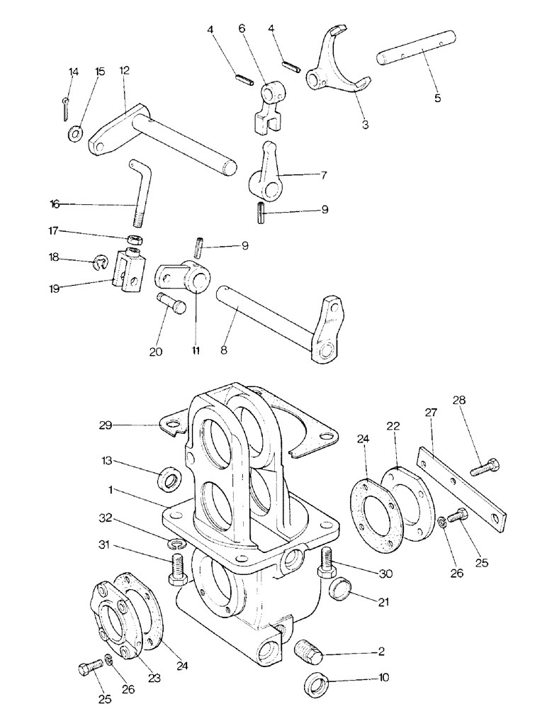 Схема запчастей Case IH 1390 - (D-11) - TRANSFER GEARBOX, GEARS AND SELECTOR, MFD CARRARO AXLE (03) - POWER TRAIN