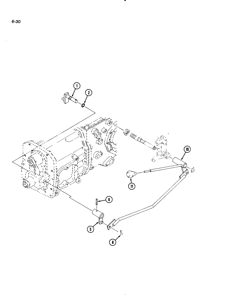 Схема запчастей Case IH 1130 - (6-30) - MFD CONTROLS (06) - POWER TRAIN