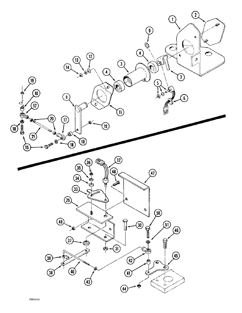 Схема запчастей Case IH 9330 - (5-030) - STEERABLE AXLE CONTROLS, POTENTIOMETER MOUNTING AND LINKAGE (05) - STEERING