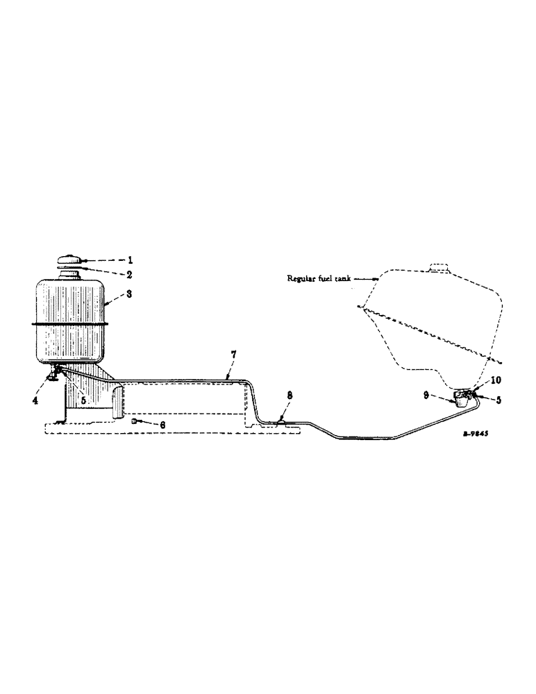 Схема запчастей Case IH 300 - (373) - ATTACHMENTS, AUXILIARY FUEL TANK, SPECIAL, FOR GASOLINE BURNING ENGINE TRACTORS Attachments