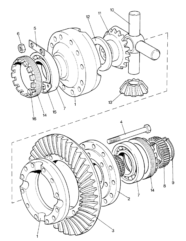 Схема запчастей Case IH 1690 - (D09-1) - DIFFERENTIAL, SYNCHROMESH MFD, POWER SHIFT, SYNCHROMESH (03) - POWER TRAIN