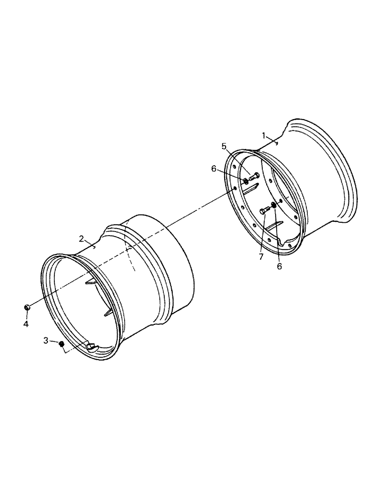 Схема запчастей Case IH STEIGER - (04-62) - WHEELS WITH HUB BOLTED DUALS (04) - Drive Train