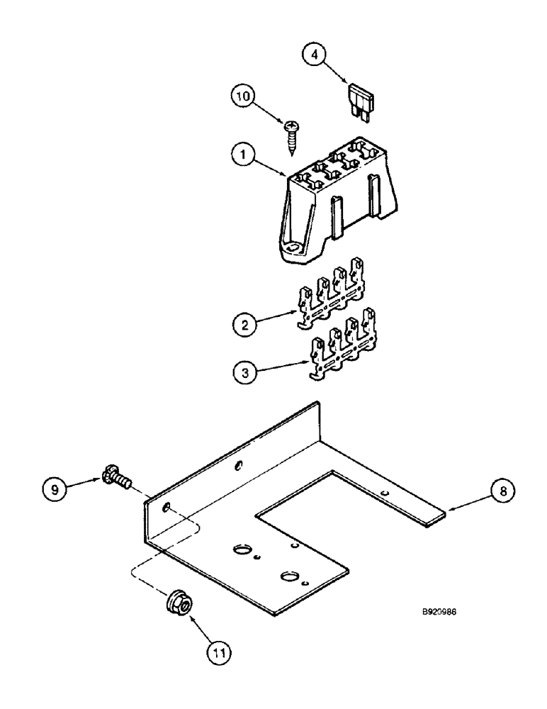 Схема запчастей Case IH 1800 - (4-22) - FUSES AND FUSE BLOCK (06) - ELECTRICAL SYSTEMS