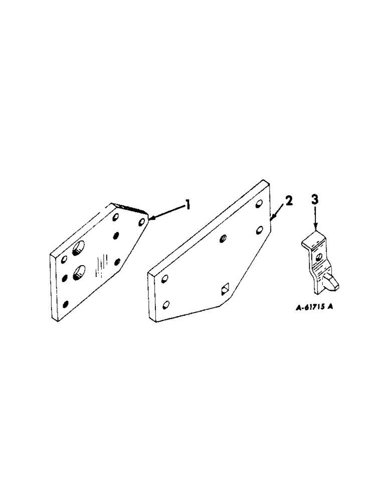 Схема запчастей Case IH 661 - (AB-20) - ADAPTING UNIT, PARTS REQUIRED TO CHANGE CULTIVATOR OR FRAME TO MIDDLEBUSTER FRAME 