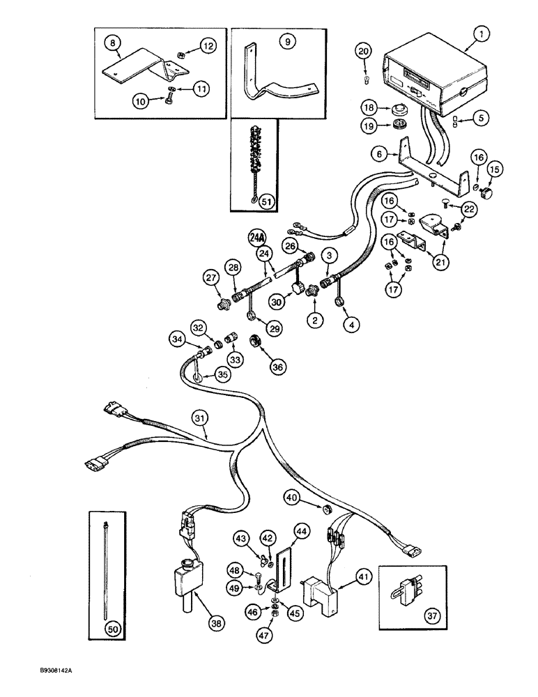 Схема запчастей Case IH 5400 - (4-12) - SEED FLOW II MONITOR SYSTEM (04) - ELECTRICAL SYSTEMS