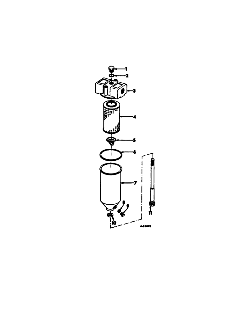 Схема запчастей Case IH 95 - (10-22) - HYDRAULICS, CHARGE PUMP FILTER FOR HYDROSTATIC DRIVE, SERIAL NUMBER 801 AND BELOW (07) - HYDRAULICS