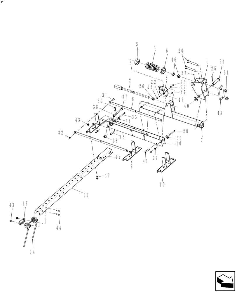 Схема запчастей Case IH 330 TRUE-TANDEM - (75.200.24) - COIL TINE HARROW PARTS (75) - SOIL PREPARATION