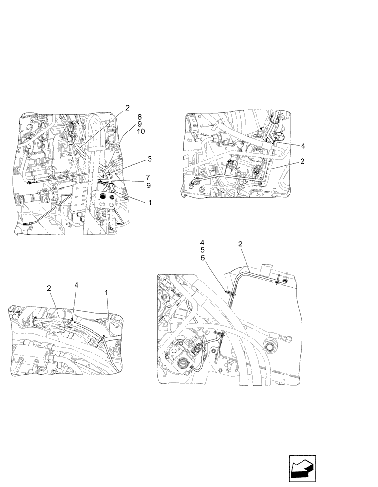 Схема запчастей Case IH 7010 - (55.100.34[02]) - WIRING HARNESS, ENGINE GEARBOX - 7010 (55) - ELECTRICAL SYSTEMS