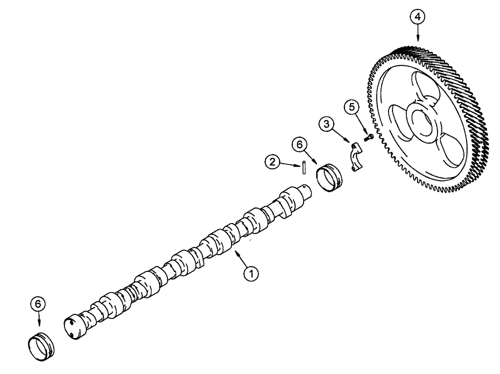 Схема запчастей Case IH SPX4260 - (056) - CAMSHAFT (10) - ENGINE