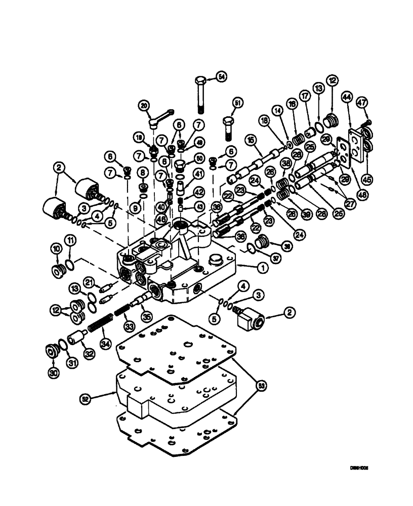 Схема запчастей Case IH 5150 - (6-090) - FORWARD / NEUTRAL / REVERSE SHUTTLE VALVE, (JJF1030000 - ) (06) - POWER TRAIN