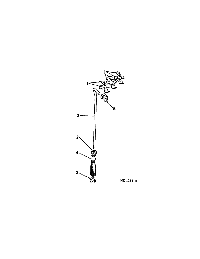 Схема запчастей Case IH 300 - (49[A]) - HYDRAULIC HOSE SUPPORT, FOR USE ON SIX HOSE CONNECTING 