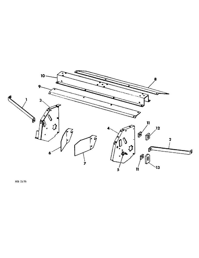 Схема запчастей Case IH SINGLE - (A-24) - SINGLE OVERSHOT AUGER HEADER, CONDITIONER FRAME AND SHIELDS, 