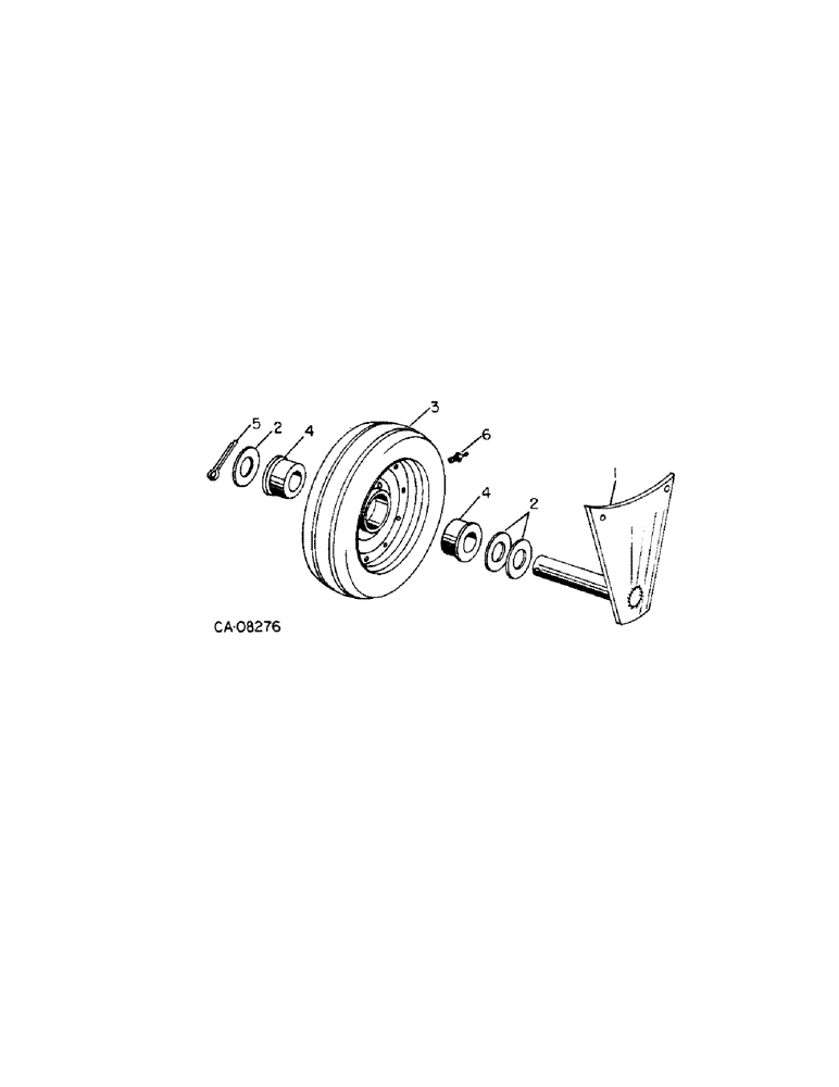 Схема запчастей Case IH 96 - (G-18[A]) - GAUGE WHEEL 