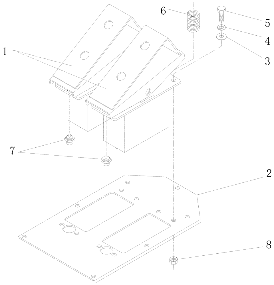 Схема запчастей Case IH A7700 - (A09.06[01]) - Pedals, Wet Brake {7000} (04) - STEERING