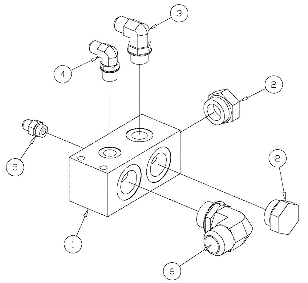 Схема запчастей Case IH 4330 - (06-008) - RETURN MANIFOLD ASSEMBLY (07) - HYDRAULICS